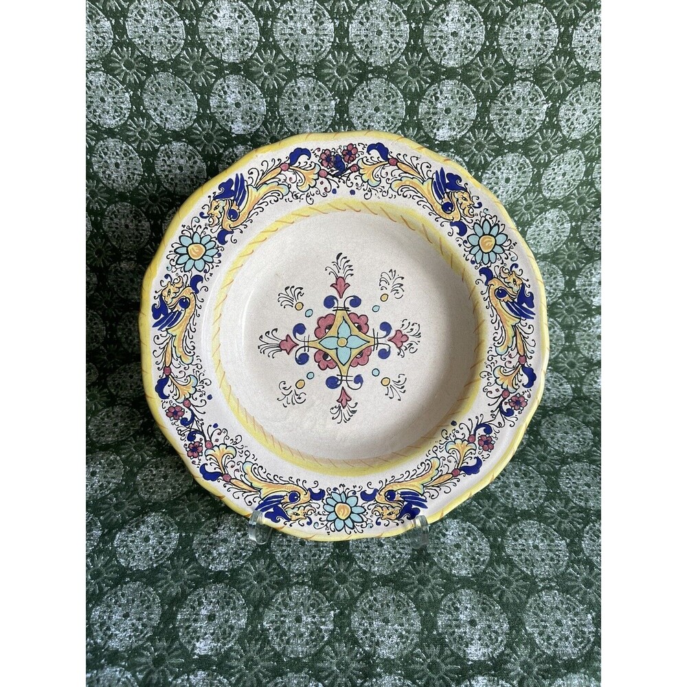 Meridiana Ceramiche Made in Italy Ceramic Plate Shallow Pasta Bowl 8.5”